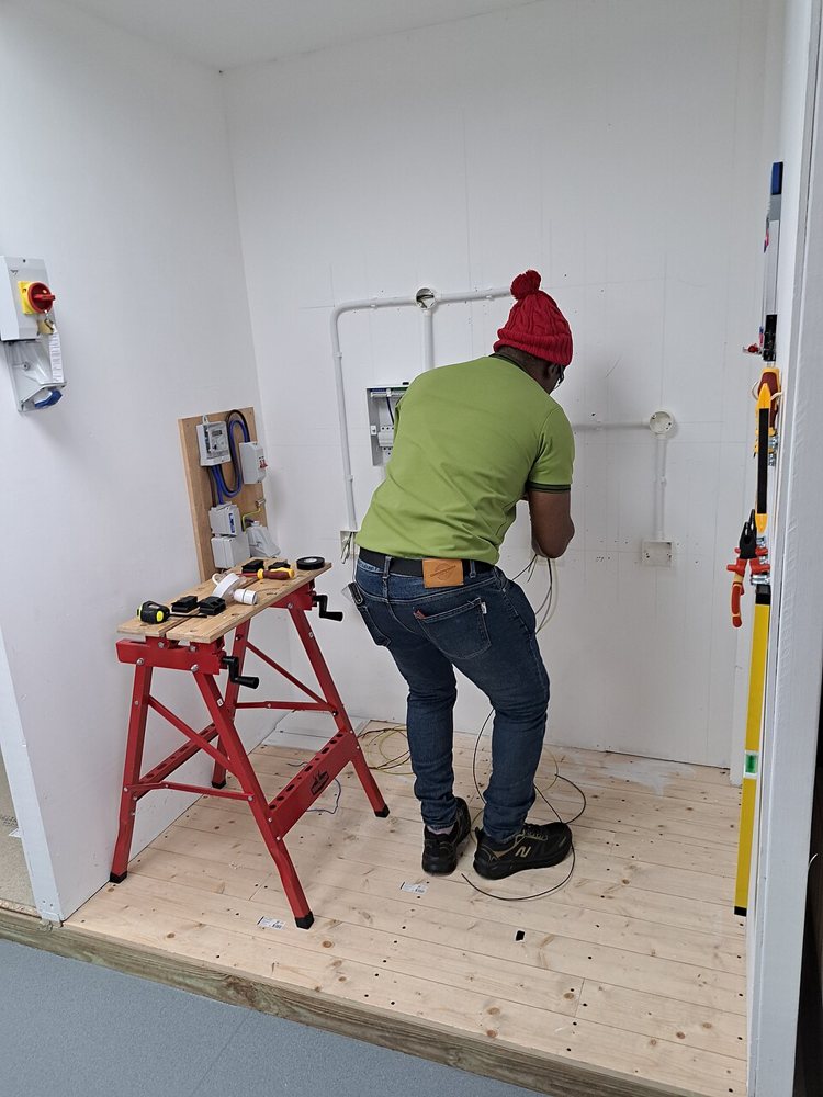 Stock photo representing electricians